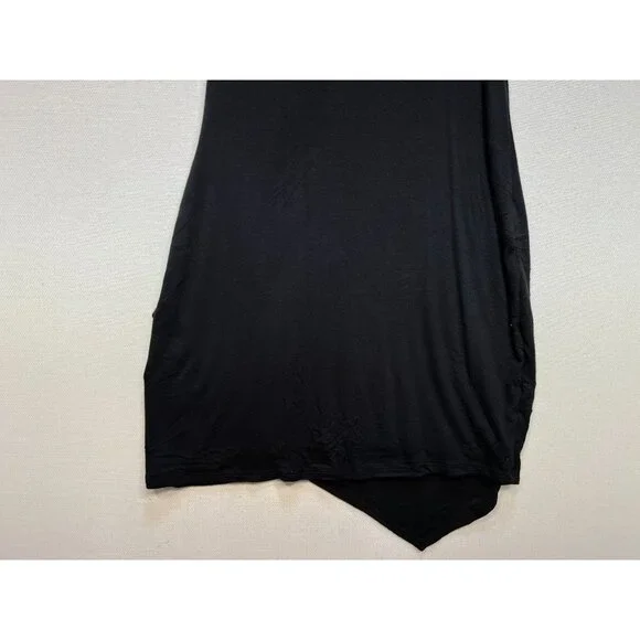 Goldray Women's One Piece Swim Dress Wrap Front Sleeveless Size PM Black Stretch - Picture 10 of 10